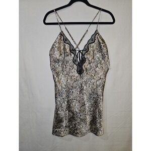 Avon Intimates, Woman, Pijama, Or Slipdress  Gold-Black, Sz M Animal print, Hot.